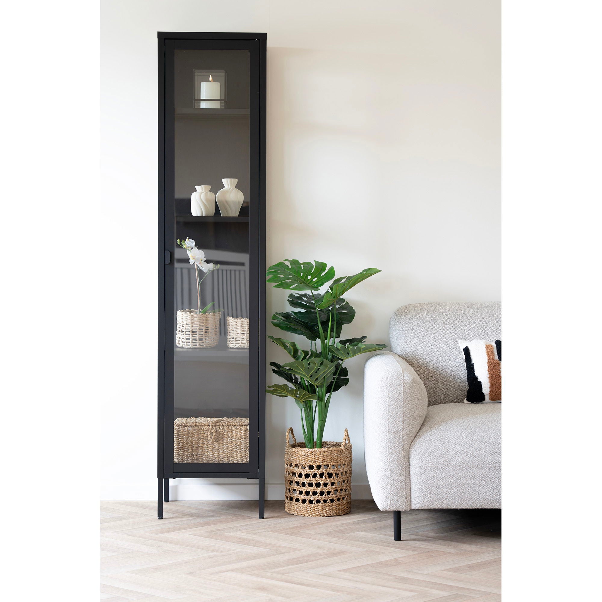 Brisbane Slim Display Cabinet